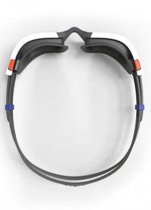 Десткие очки для плавания nabaiji spirit (зеркальные линзы) черно-белые3 фото