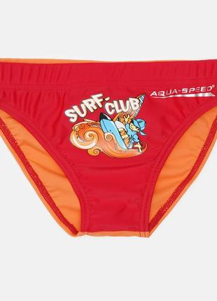 Плавки aqua speed surf-club briefs 2015 387-31 128 см червоний/помаранчевий (5908217620156)