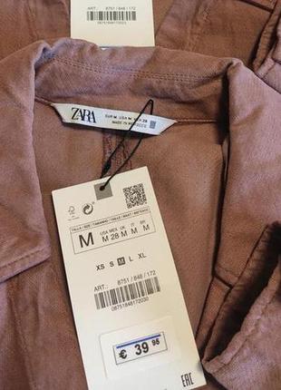 Zara актуальное велюровое платье-рубашка хлопок 100% р.м-s2 фото