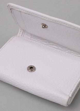 Компактное женское портмоне из натуральной кожи karya 21318 белый3 фото