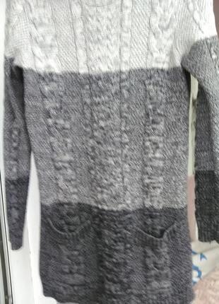 Обалденный удлинённый свитерок с карманами8 фото