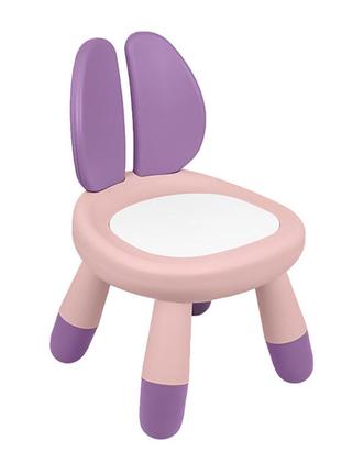 Детский стул bestbaby bs-26 pink для игр табуретка для детей игр3 фото