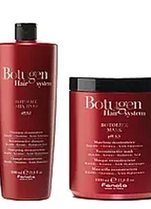 Шампунь і маска для реконструкції волосся fanola botugen hair system botolife 1000 + 1000 ml фанола