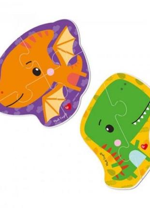 Магнітні дитячі головоломки "динозаври"