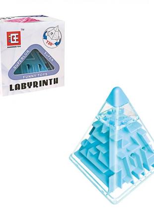 Головоломка пирамидка лабиринт f-3 пластиковая (синий)
