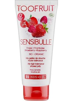 Гель для душа "клубника & малина" toofruit sensibulle raspberry strawberry shower jelly 200мл