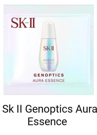 1, пробник освітлювальної сироватки для обличчя sk-ii genoptics aura essence serum 0,7 мл