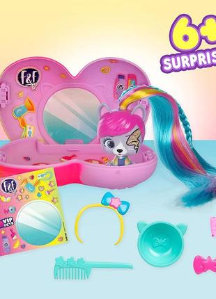 Домашній вихованець vip pets mini fans s2 imc toys ігровий набір з 6 сюрпризами