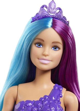 Лялька-русалка barbie dreamtopia mattel кольорова русалка дрімтопія з довгим волоссям3 фото
