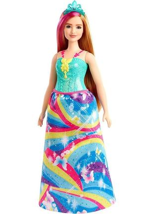 Кукла barbie принцесса с дримтопии с розовыми волосами​​ barbie dreamtopia princess игрушки mattel gjk16