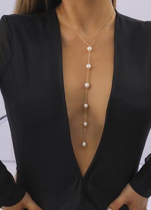 Женское длинное ожерелье2 фото