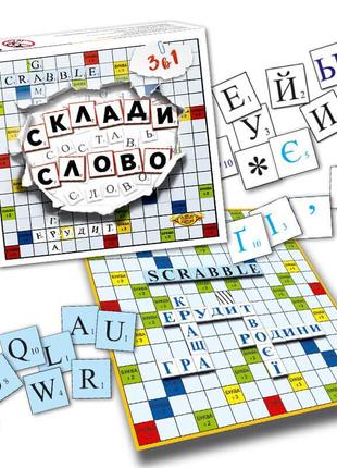 Гра настільна склади слово. ерудит (scrabble) талант арт. мкм0316