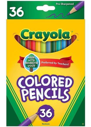 Кольорові олівці crayola крайола, 36 шт.