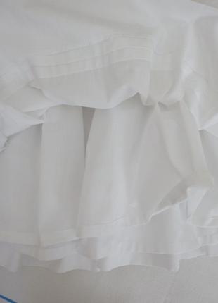 Изумительное нарядное белое платье сарафан на девочку до 12 мес, 1 год, 80 см5 фото