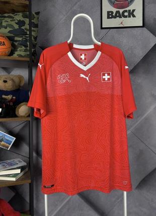 Футбольна джерсі футболка puma switzerland швейцарія