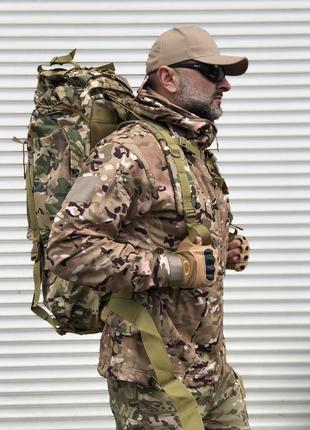 Тактический большой армейский рюкзак 100 литров мультикам3 фото