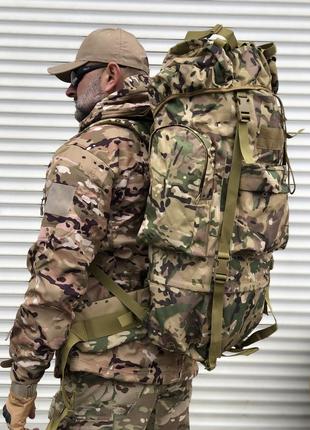 Тактический большой армейский рюкзак 100 литров мультикам4 фото