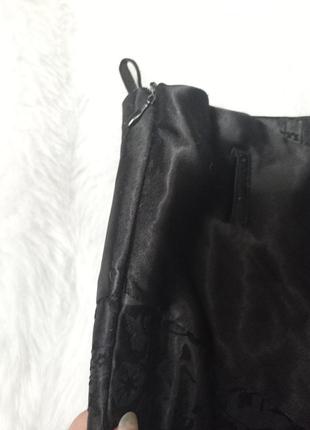 Винтажная азиатская ретро саииновая атласная бархатная юбка миди винтаж раритет4 фото