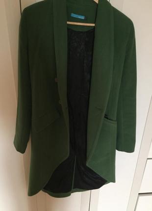 Пальто френч зелене 42р3 фото
