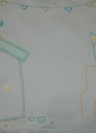 Спальный мешок голубой с осликом на молнии petit baby mark and spencer.7 фото