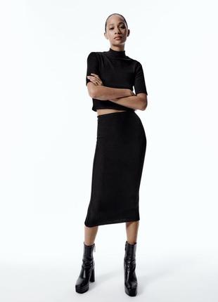 Юпка спідниця трикотажна m zara нова колекція 2025 року