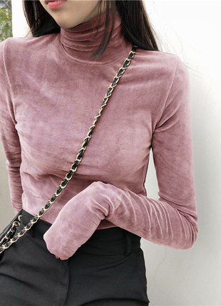 Бархатный бархатный велюровый плюшевый гольф