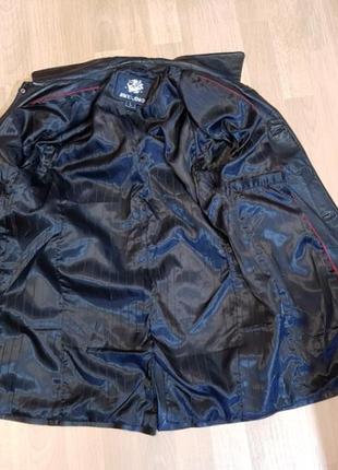 Классическая кожаная куртка- пиджак6 фото