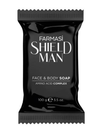 Мужское мыло для лица и тела shield man amino acid, 100 г