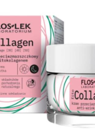 Крем для лица против морщин с фитоколлагеном floslek, 50 мл1 фото