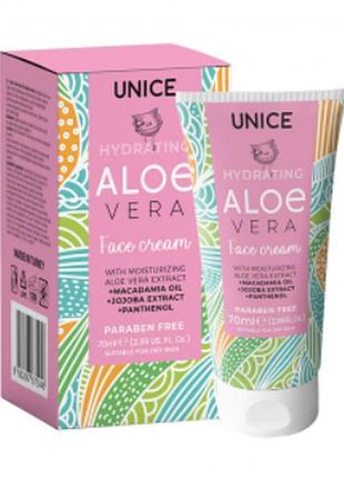 Крем для лица unice из алоэ вера, 70 мл