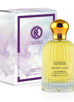 Женская парфюмированная вода kreasyon creation secret love, 100 мл