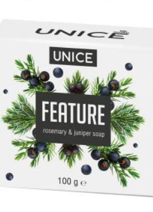 Натуральне мило unice з розмарином та ялівцем, 100 г