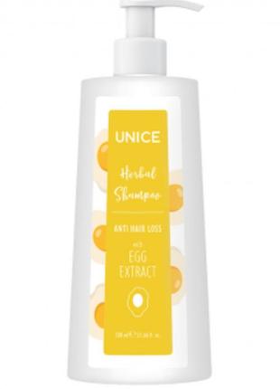 Укрепляющий яичный шампунь unice, 700 мл