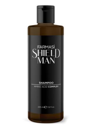 Мужской шампунь shield man amino acid, 225 мл