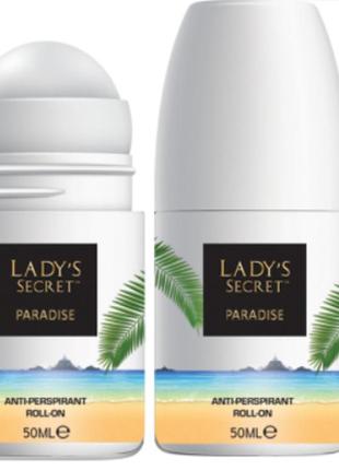 Женский роликовый дезодорант lady's secret paradise, 50 мл