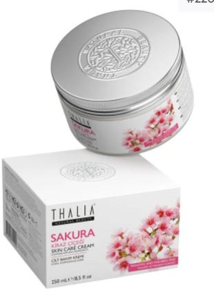 Крем для лица и тела с экстрактом цветов сакуры thalia, 250 мл