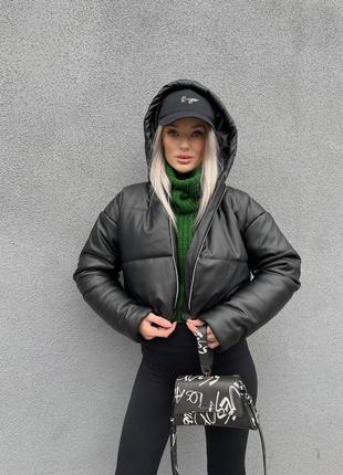 Курточка з еко шкіри🖤