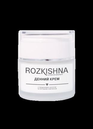 Денний крем з гіалуроновою кислотою та пептидним комплексом. антивікова формула
