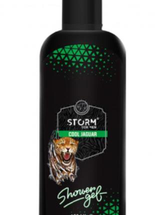 Чоловічий парфумований гель для душу cool jaguar storm, 200 мл