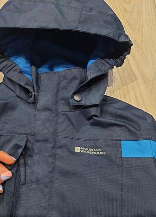 Демисезонная куртка, ветровка, штормовка mountain warehouse на 7-8 лет синяя7 фото