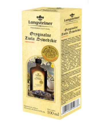 Фитобальзам "оригинальные шведские травы" langsteiner, 100 мл