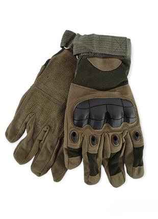Тактические полнопалые перчатки спортивно-тактические перчатки цвет олива