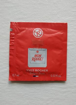 Пробник mon rouge yves rocher.