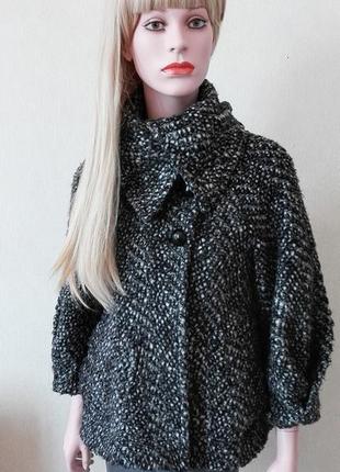 Буклированное пальто шерсть мохер