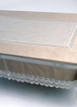Скатерть 180х370 кофейный no brand 17472