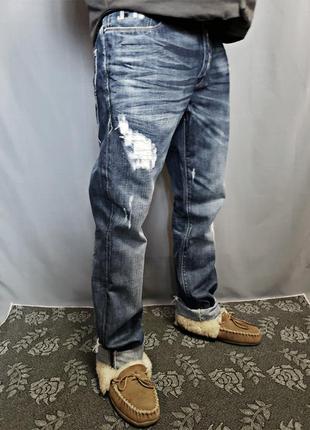 Джинсы jack jones джинсы рванки с дырками w34 l34 original батал большой размер4 фото