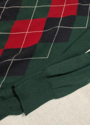 Шерстяной свитер с принтом ромби аргайл