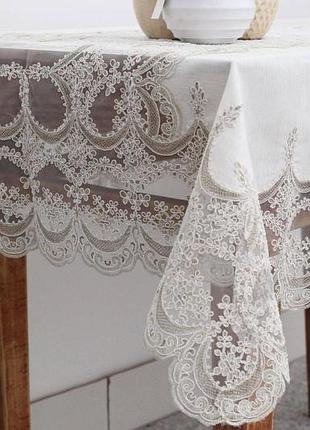 Скатертину на розсувний стіл 160*350 фірми magik collection