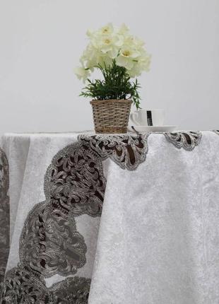 Скатерть 200х200 белый acme home tekstil 19705