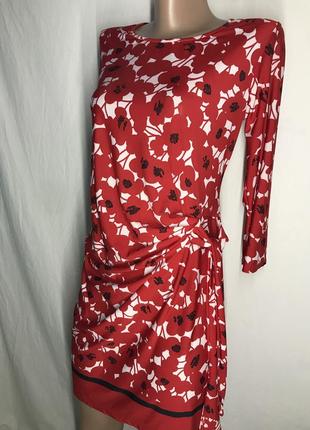 Красивое красное фирменное платье 🥻 14 размера6 фото